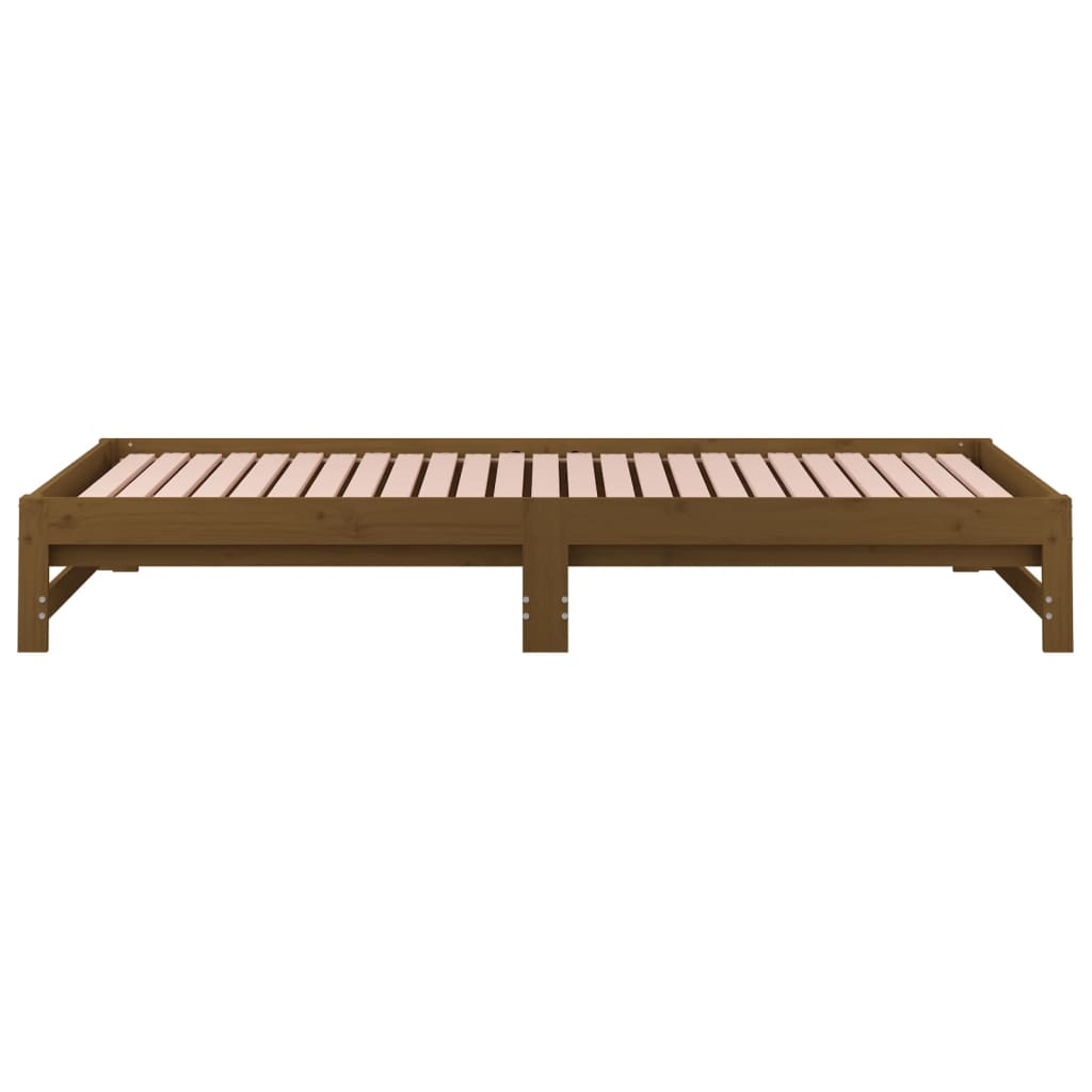 Canapé-lit extensible en bois de pin 2x (90x200) cm