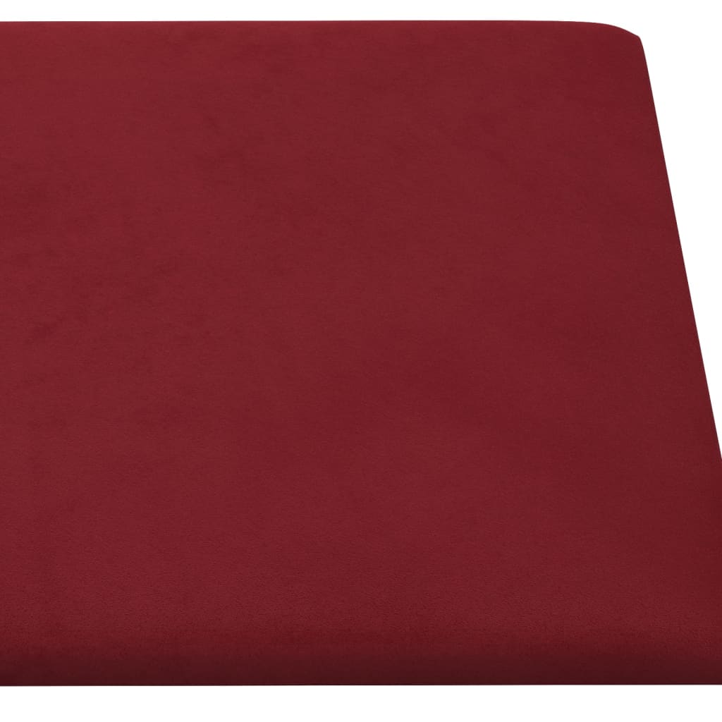 Panneaux muraux 12 pcs 1,08 m² 60x15 cm velours