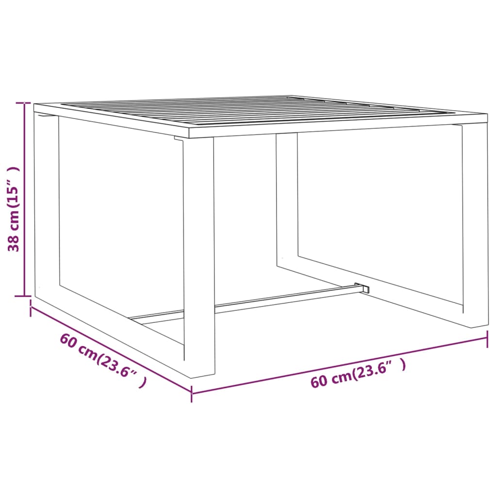 4-delige Loungeset met kussens aluminium antracietkleurig