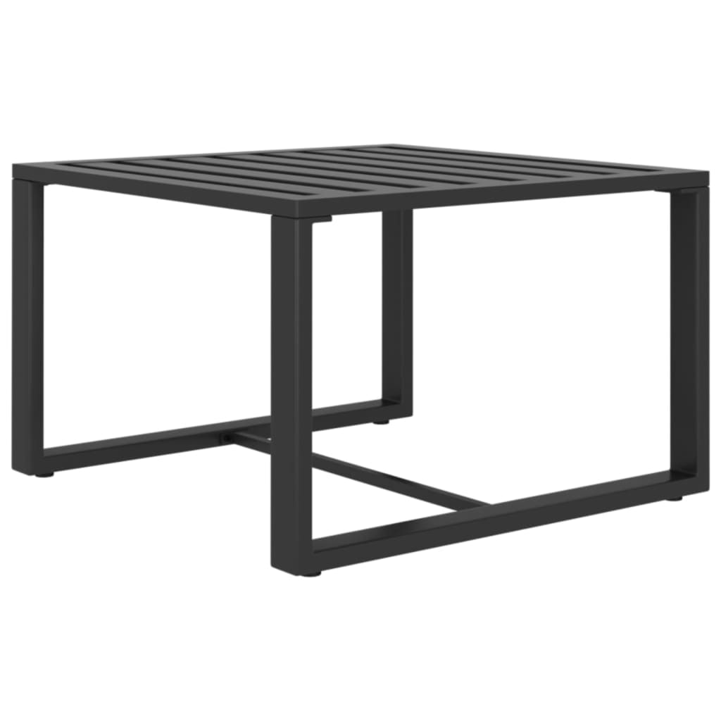 Ensemble Lounge 7 pièces avec coussins en aluminium anthracite