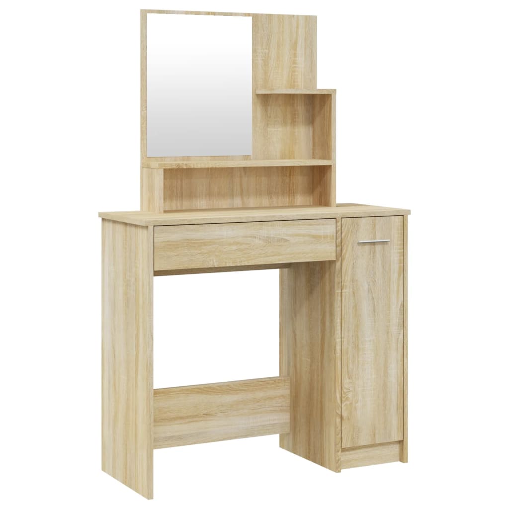 Kaptafel met spiegel 86,5x35x136 cm