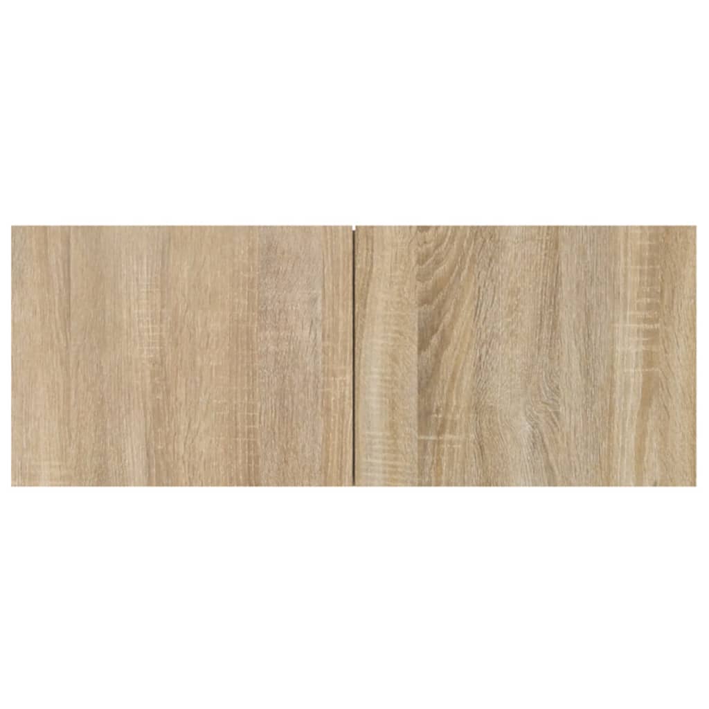 Tv-meubel 80x30x30 cm bewerkt hout bruin eikenkleur