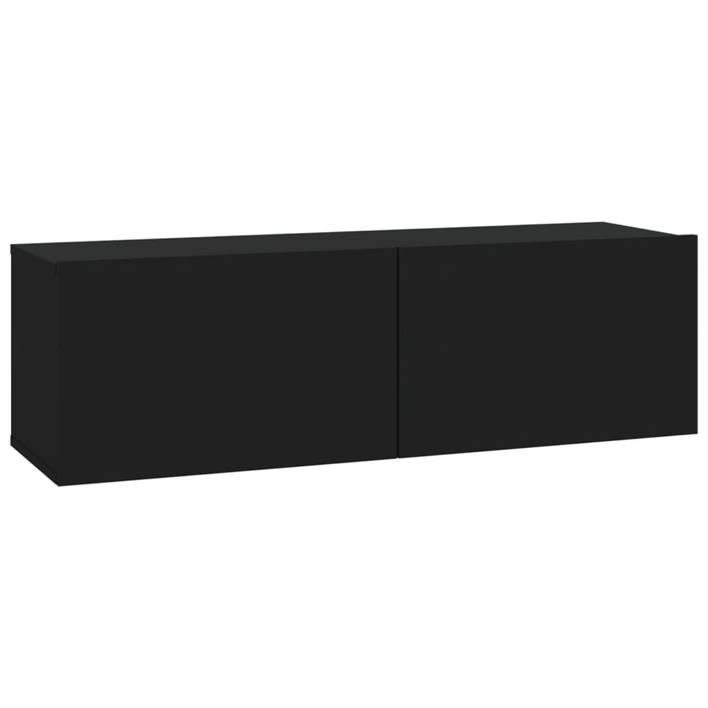 Tv-wandmeubels 2 st 100x30x30 cm hout eikenkleurig