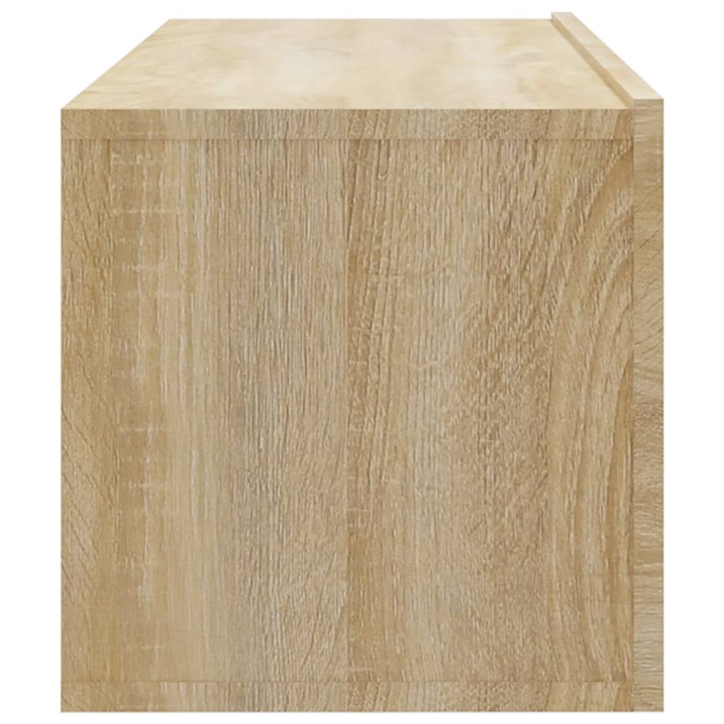 Tv-wandmeubels 2 st 100x30x30 cm hout eikenkleurig