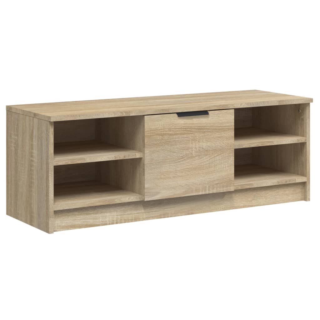 Tv-meubel 102x35,5x36,5 cm bewerkt hout eikenkleurig