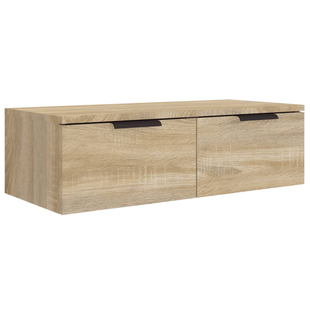 Wandkast 68x30x20 cm bewerkt hout