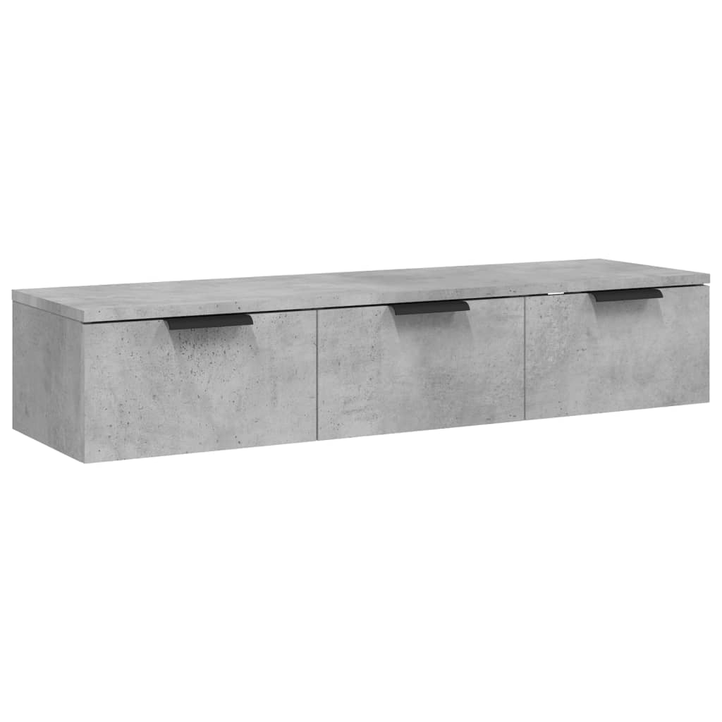 Wandkast 102x30x20 cm bewerkt hout