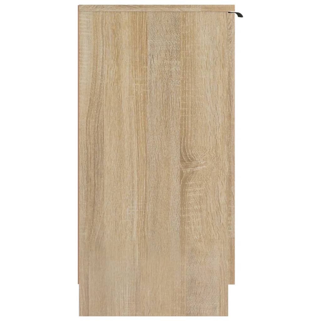 Schoenenkast 59x35x70 cm bewerkt hout eikenkleurig