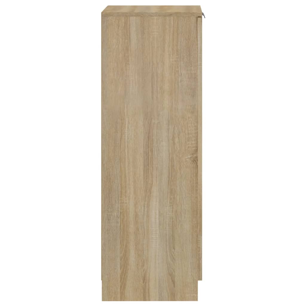 Schoenenkast 30x35x100 cm bewerkt hout eikenkleur