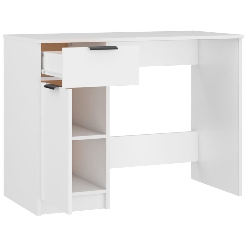 Bureau 100x50x75 cm en dérivé du bois couleur chêne