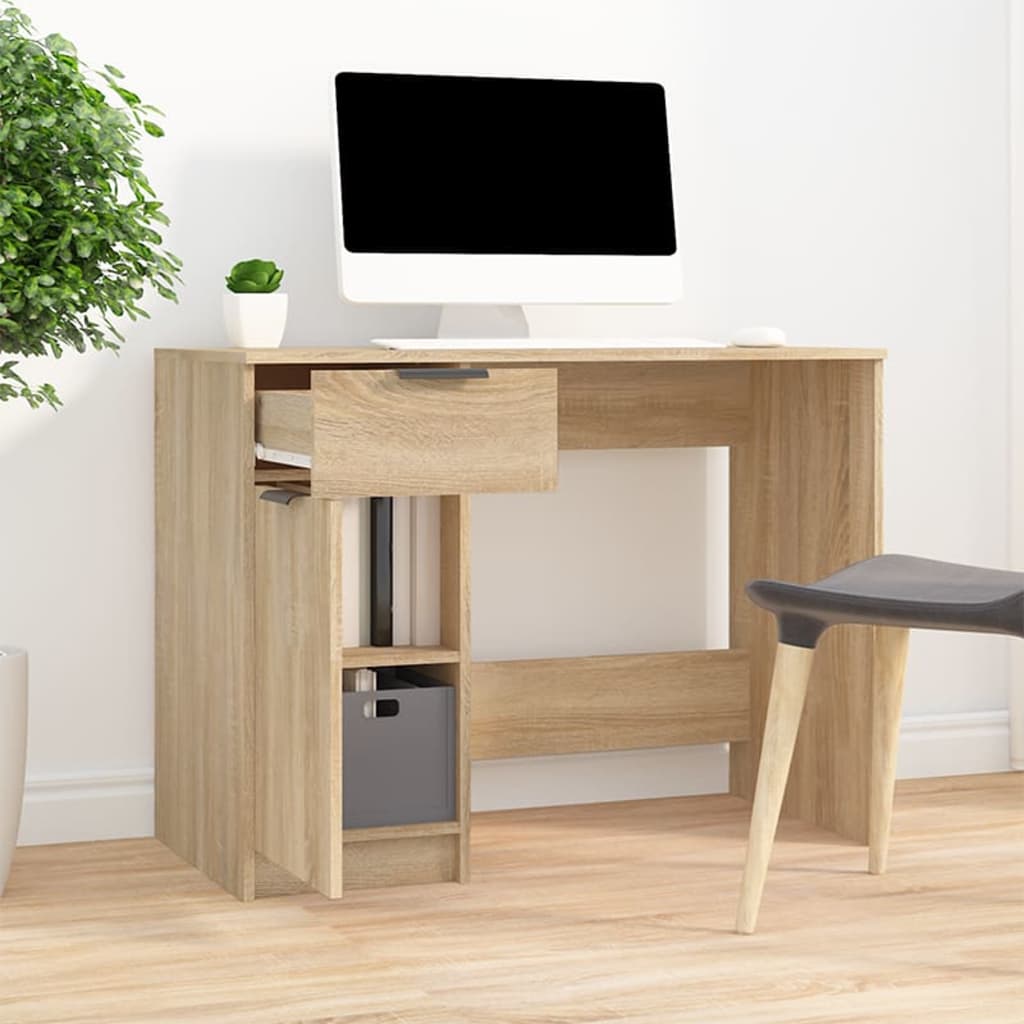 Bureau 100x50x75 cm bewerkt hout