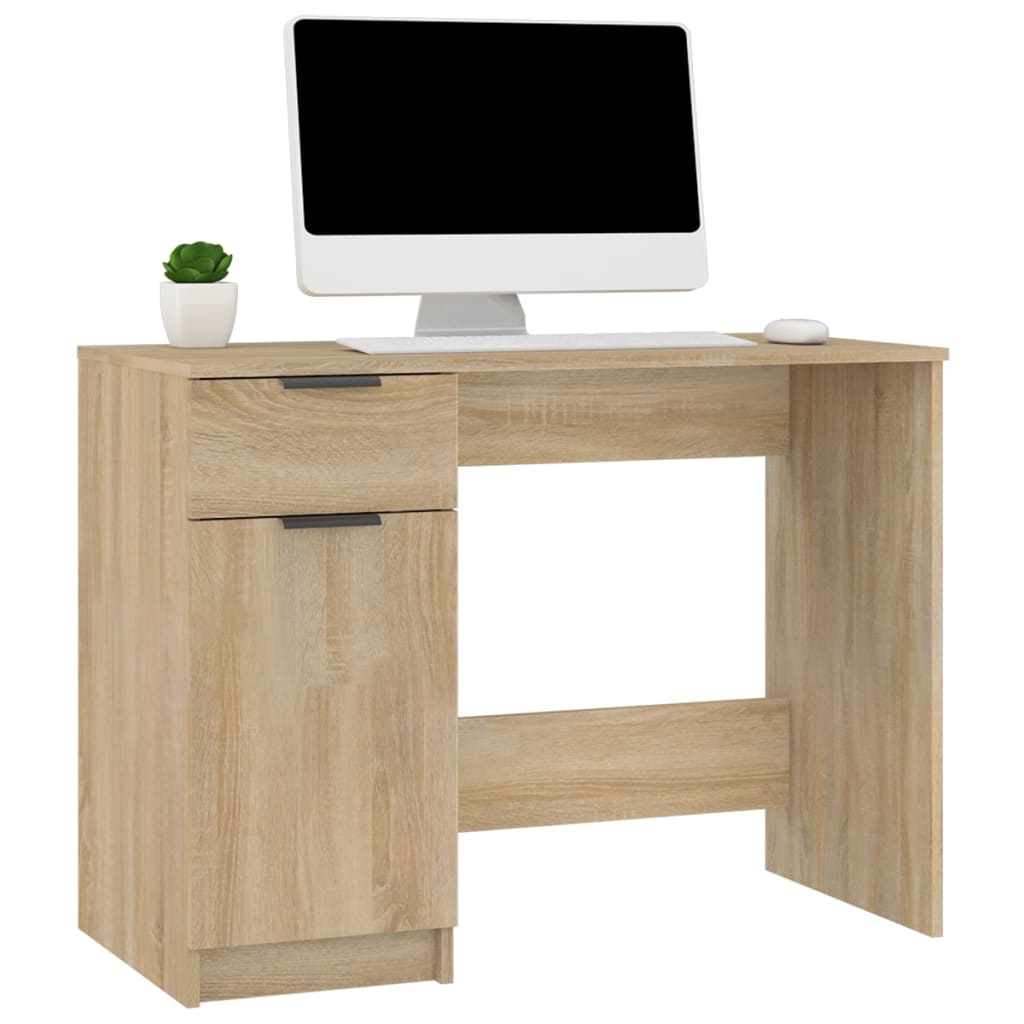 Bureau 100x50x75 cm bewerkt hout