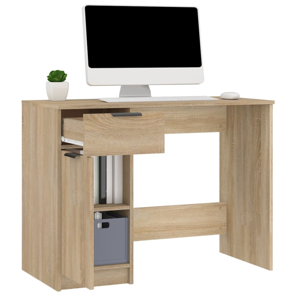 Bureau 100x50x75 cm bewerkt hout