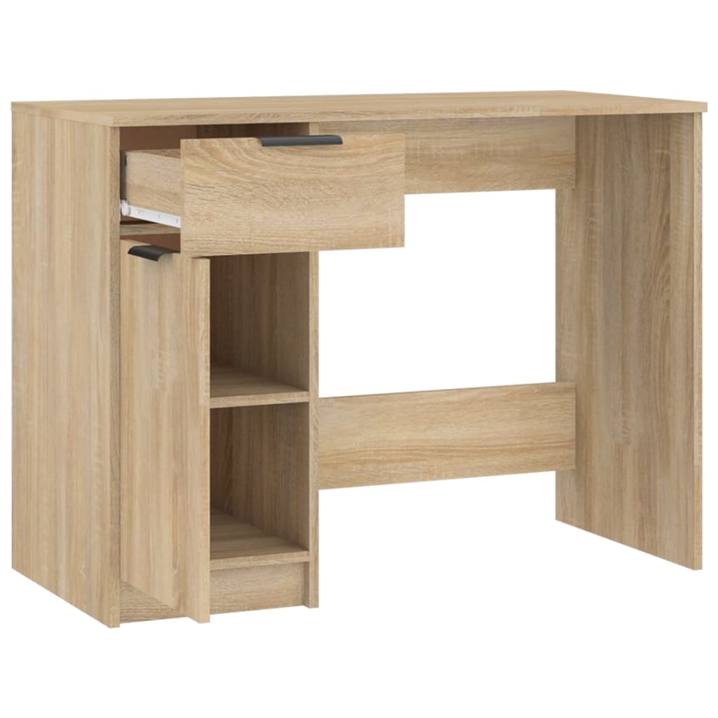 Bureau 100x50x75 cm bewerkt hout