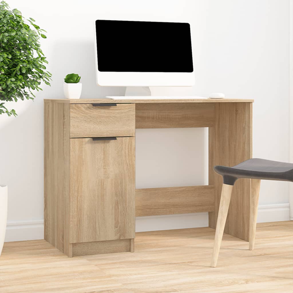 Bureau 100x50x75 cm bewerkt hout