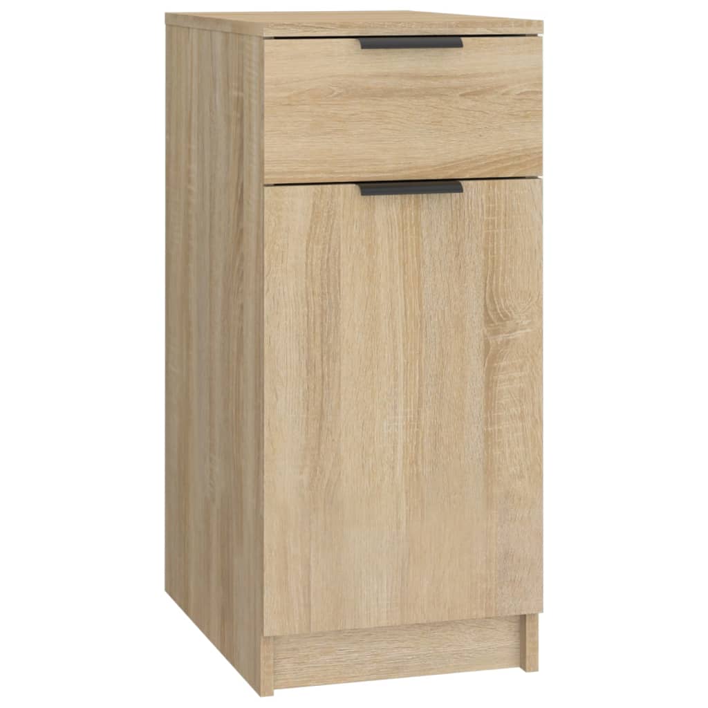 Armoire de bureau 33,5x50x75 cm en dérivé du bois, couleur chêne