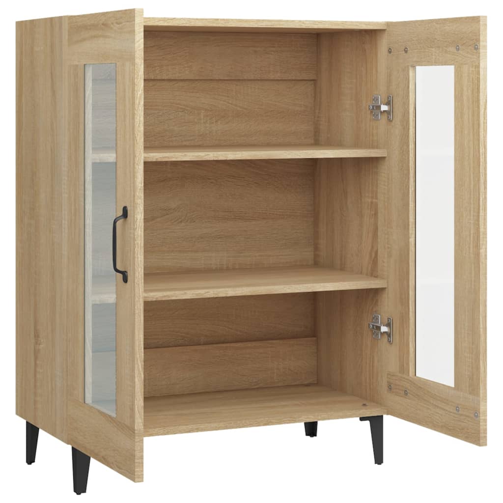 Dressoir 69,5x34x90 cm bewerkt hout eikenkleurig