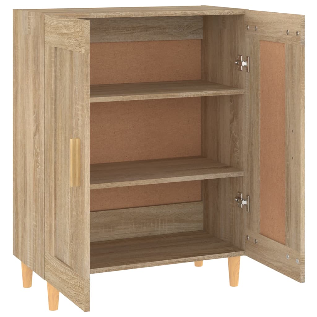 Dressoir 69,5x34x90 cm bewerkt hout eikenkleurig