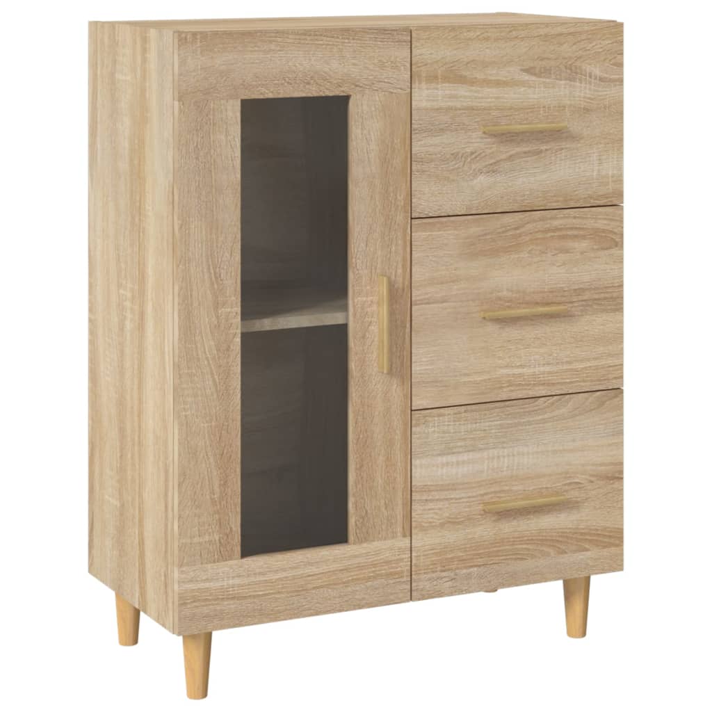 Buffet 69,5x34x90 cm en bois travaillé