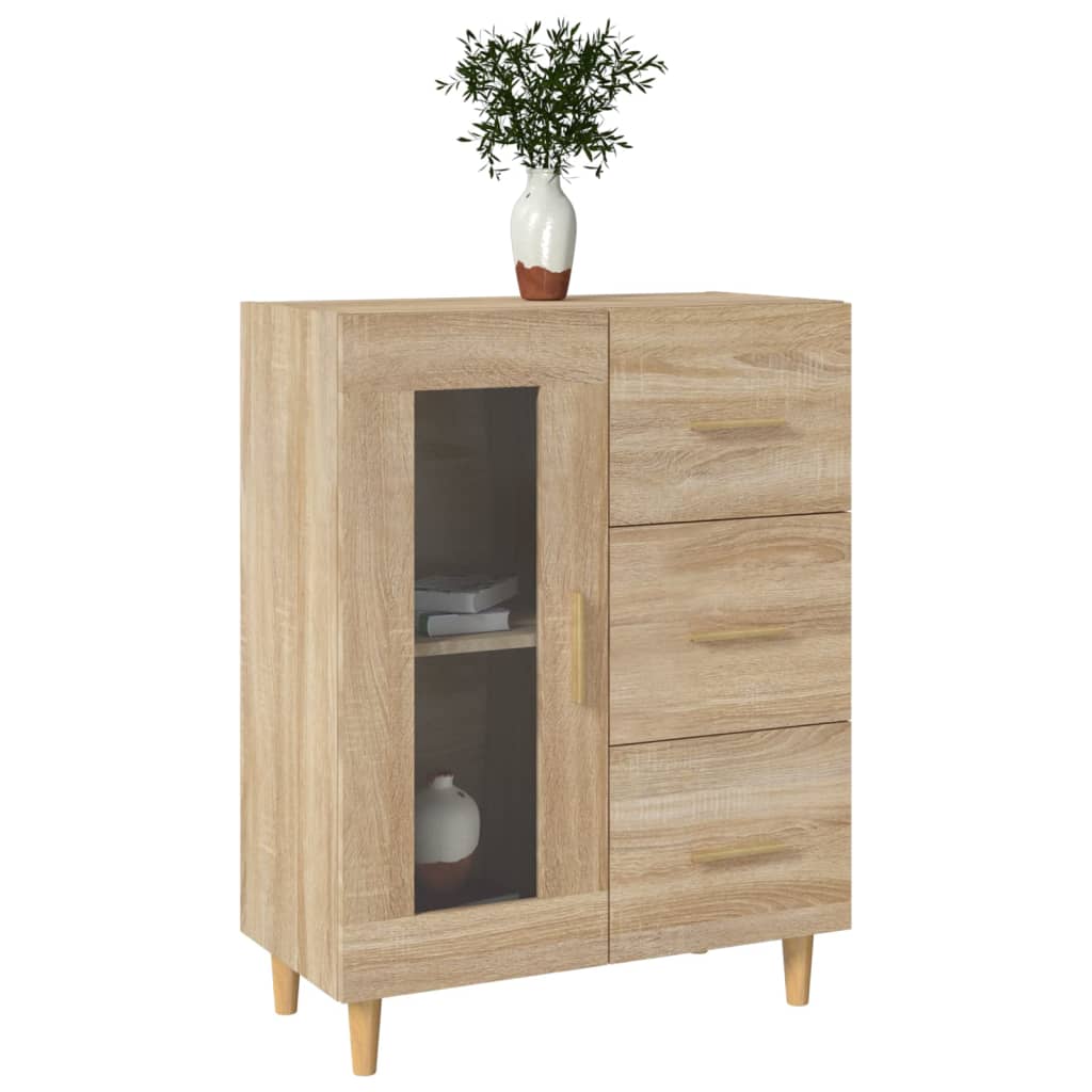 Buffet 69,5x34x90 cm en bois travaillé