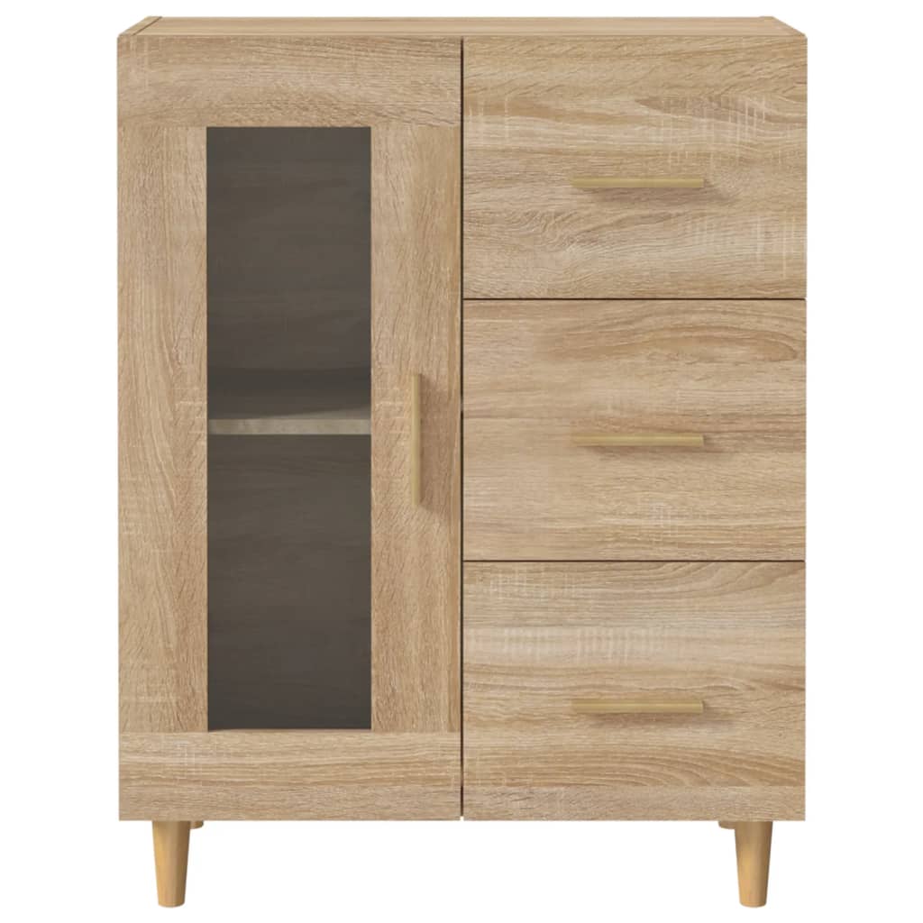 Buffet 69,5x34x90 cm en bois travaillé