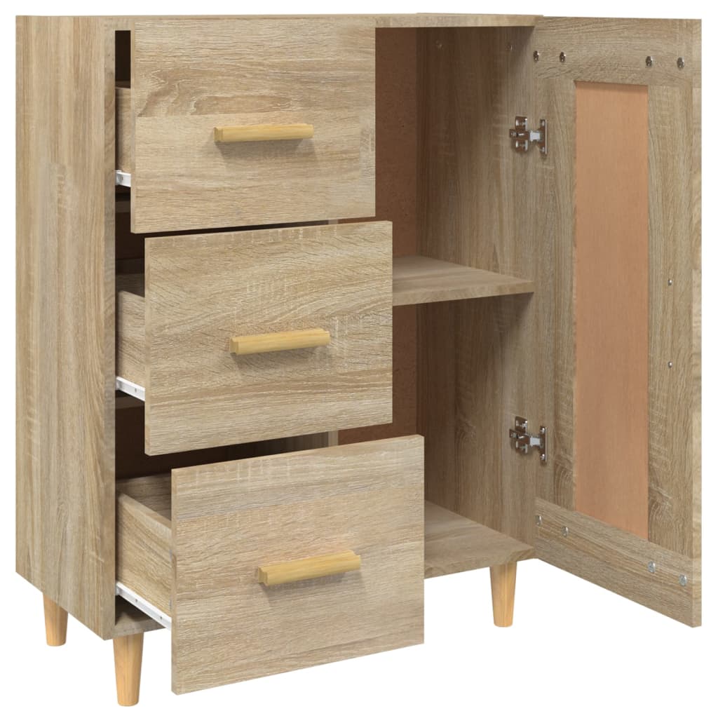 Dressoir 69,5x34x90 cm bewerkt hout