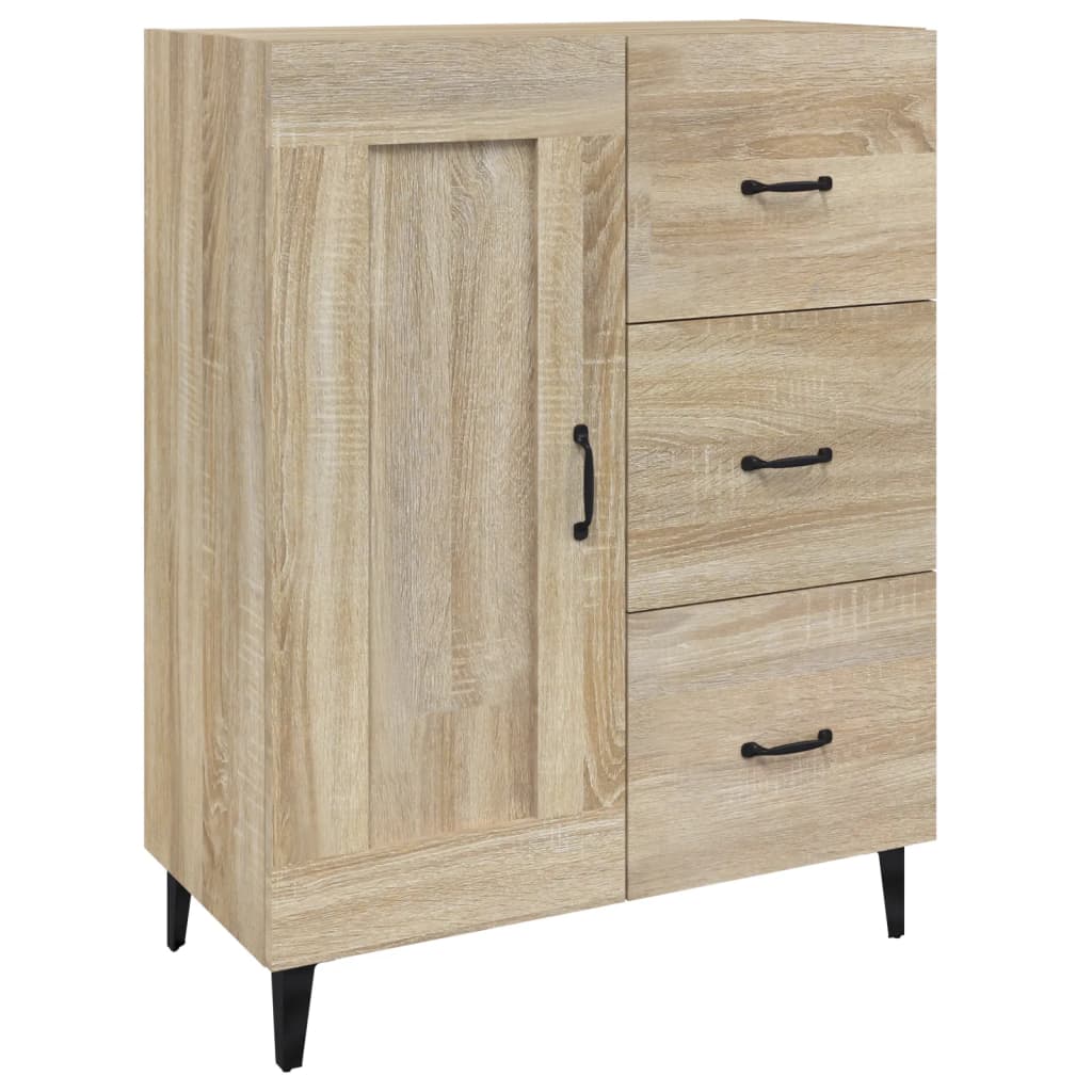 Buffet 69,5x34x90 cm en bois travaillé