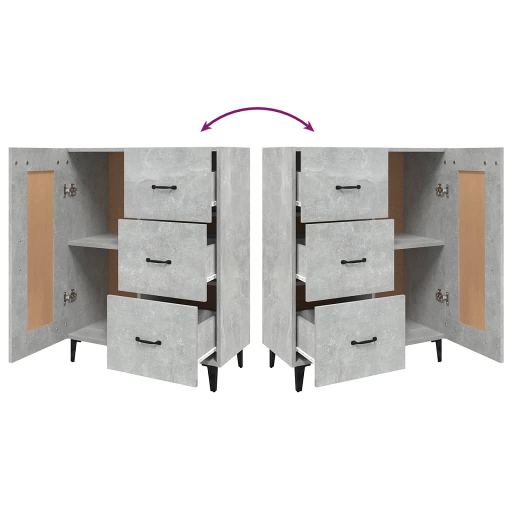 Buffet 69,5x34x90 cm en bois travaillé