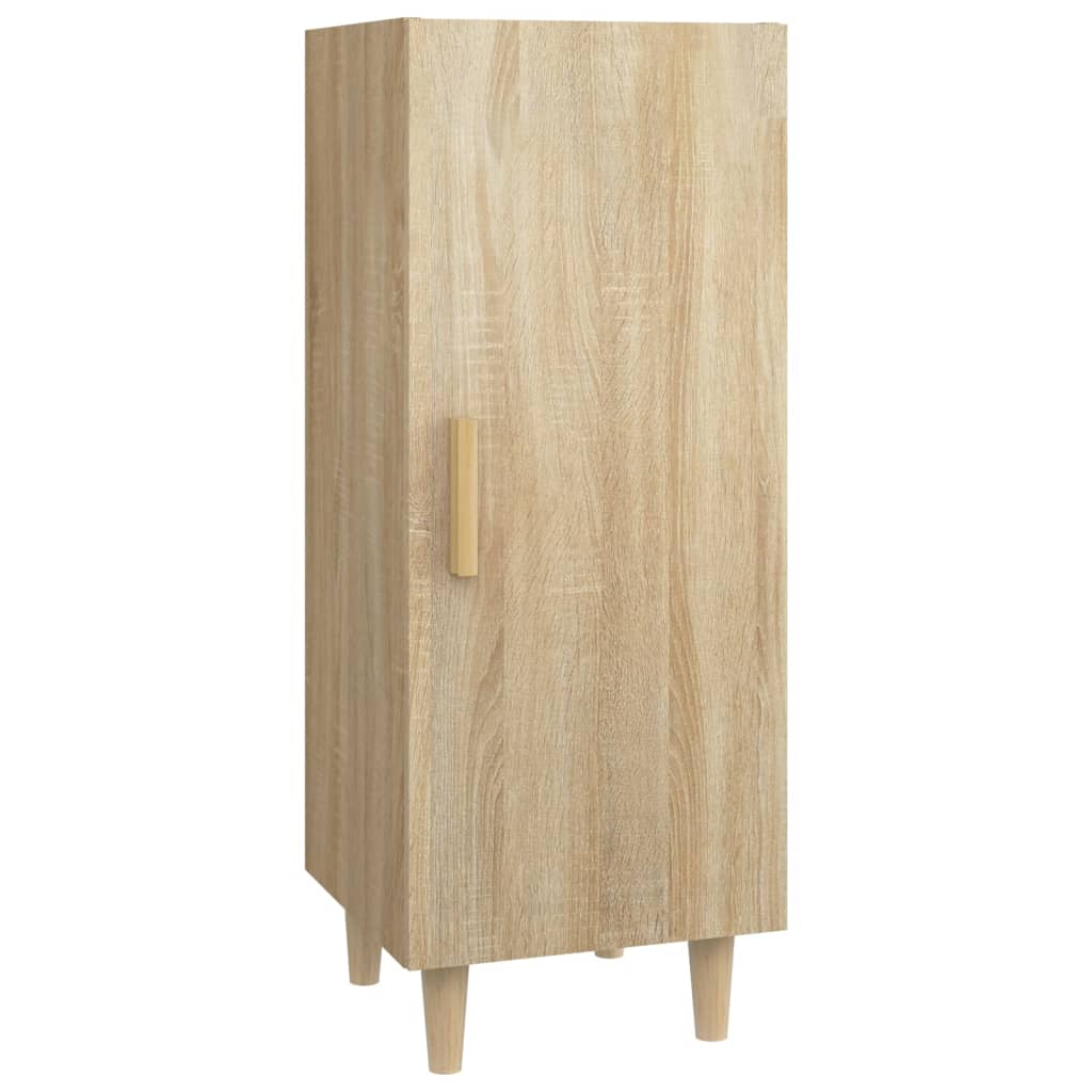 Dressoir 34,5x34x90 cm bewerkt hout eikenkleurig