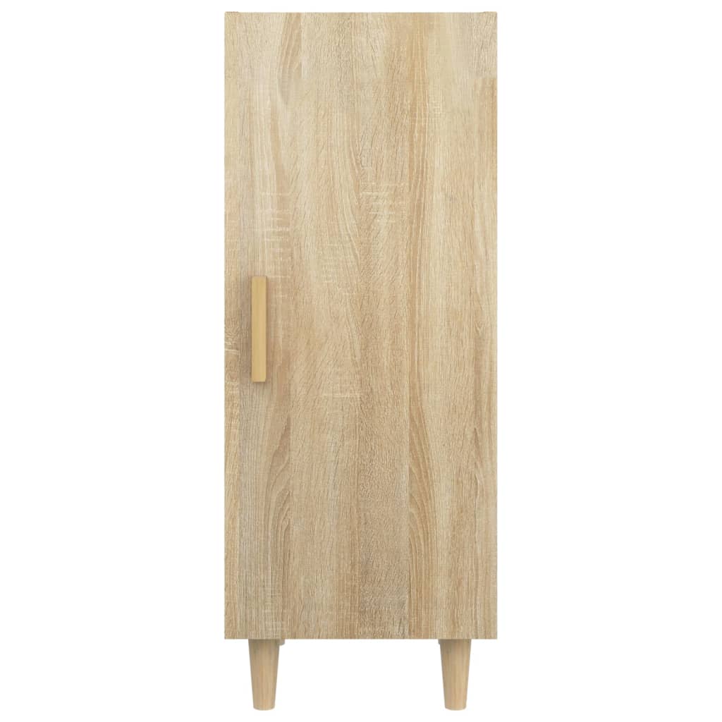 Dressoir 34,5x34x90 cm bewerkt hout eikenkleurig