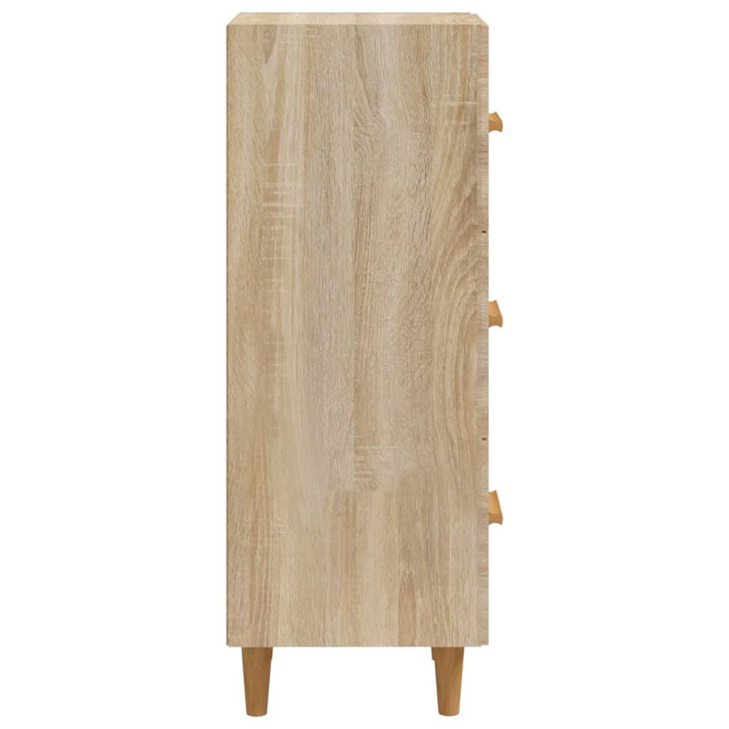 Dressoir 34,5x34x90 cm bewerkt hout eikenkleurig