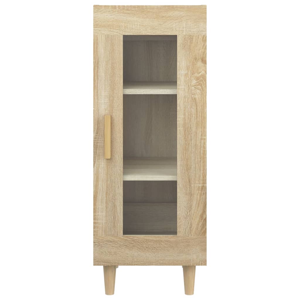 Dressoir 34,5x34x90 cm bewerkt hout eikenkleurig