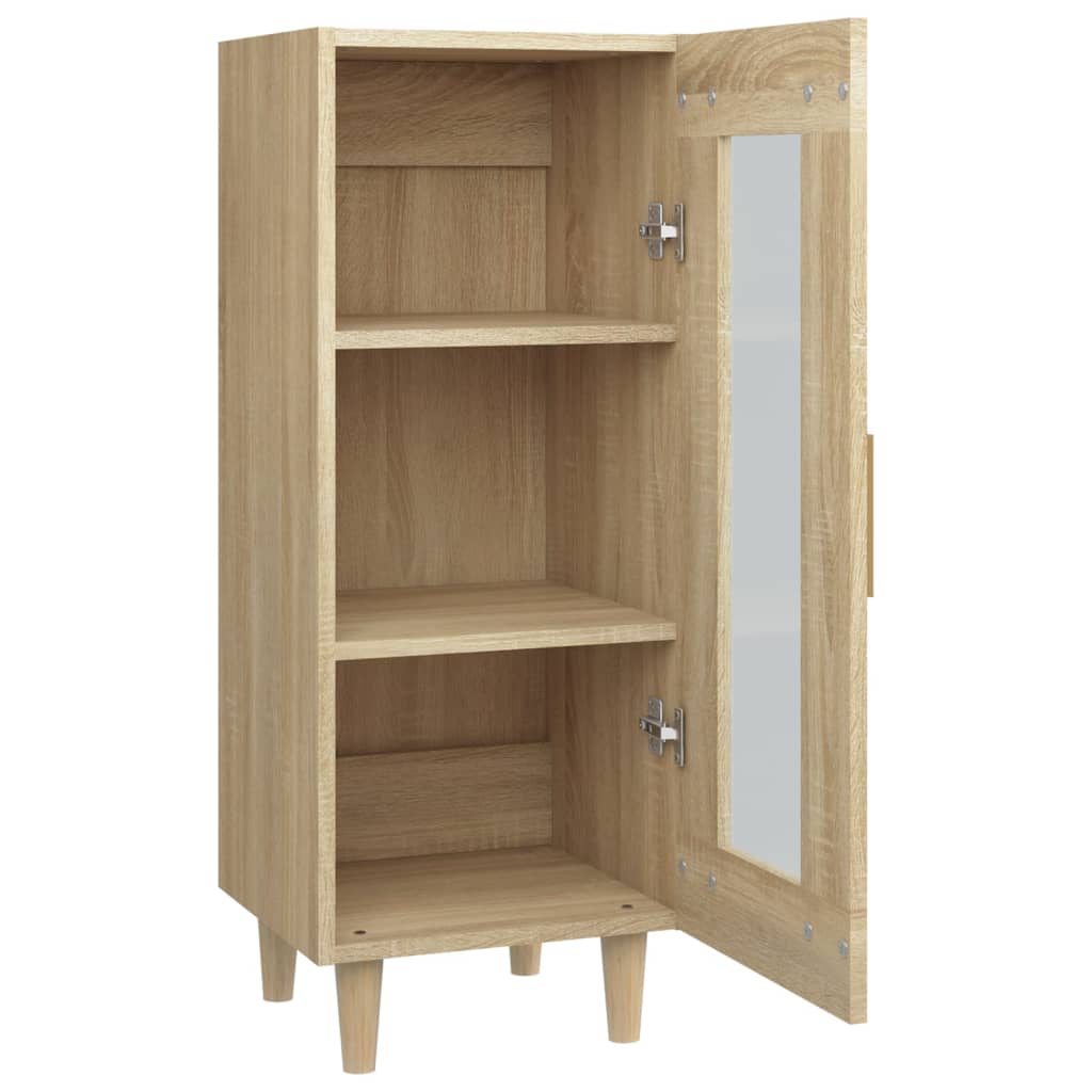 Dressoir 34,5x34x90 cm bewerkt hout eikenkleurig