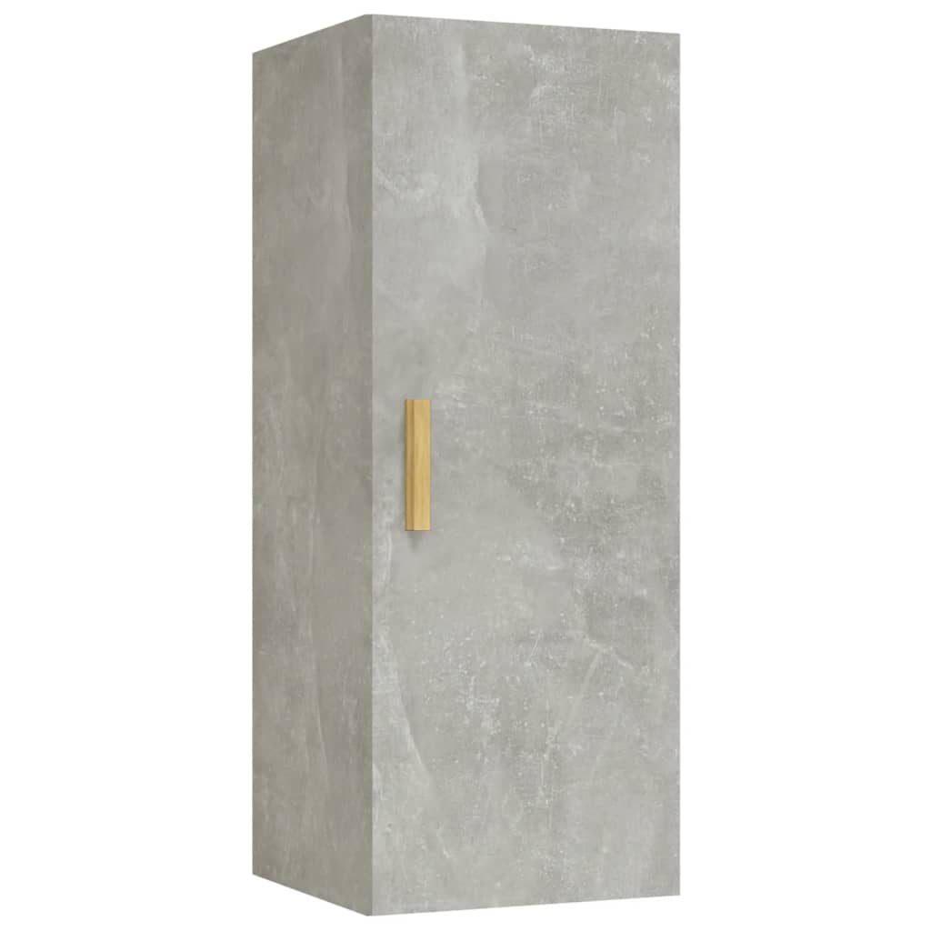 Wandkast 34,5x34x90 cm bewerkt hout eikenkleurig