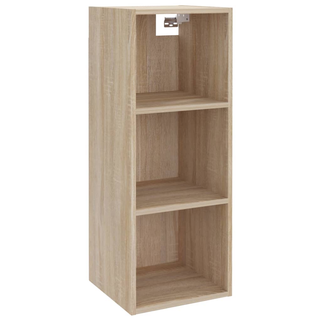 Wandkast 34,5x32,5x90 cm bewerkt hout