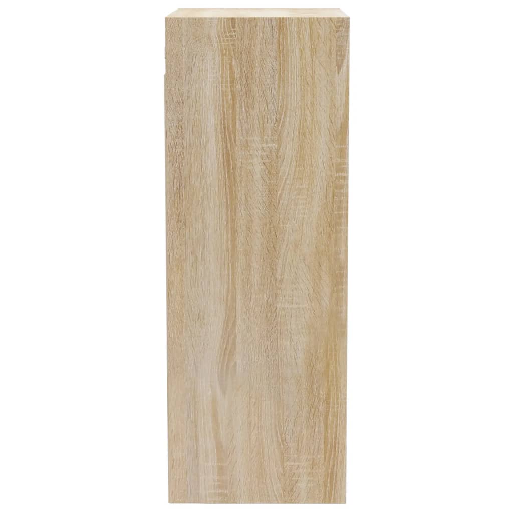 Wandkast 34,5x32,5x90 cm bewerkt hout