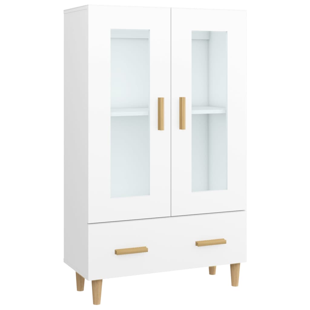 Meuble haut 70x31x115 cm en bois travaillé