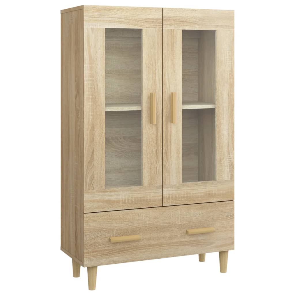 Meuble haut 70x31x115 cm en bois travaillé