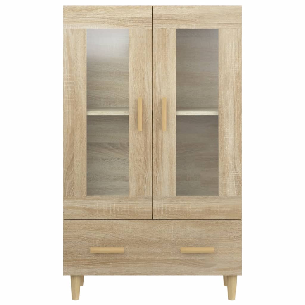 Meuble haut 70x31x115 cm en bois travaillé