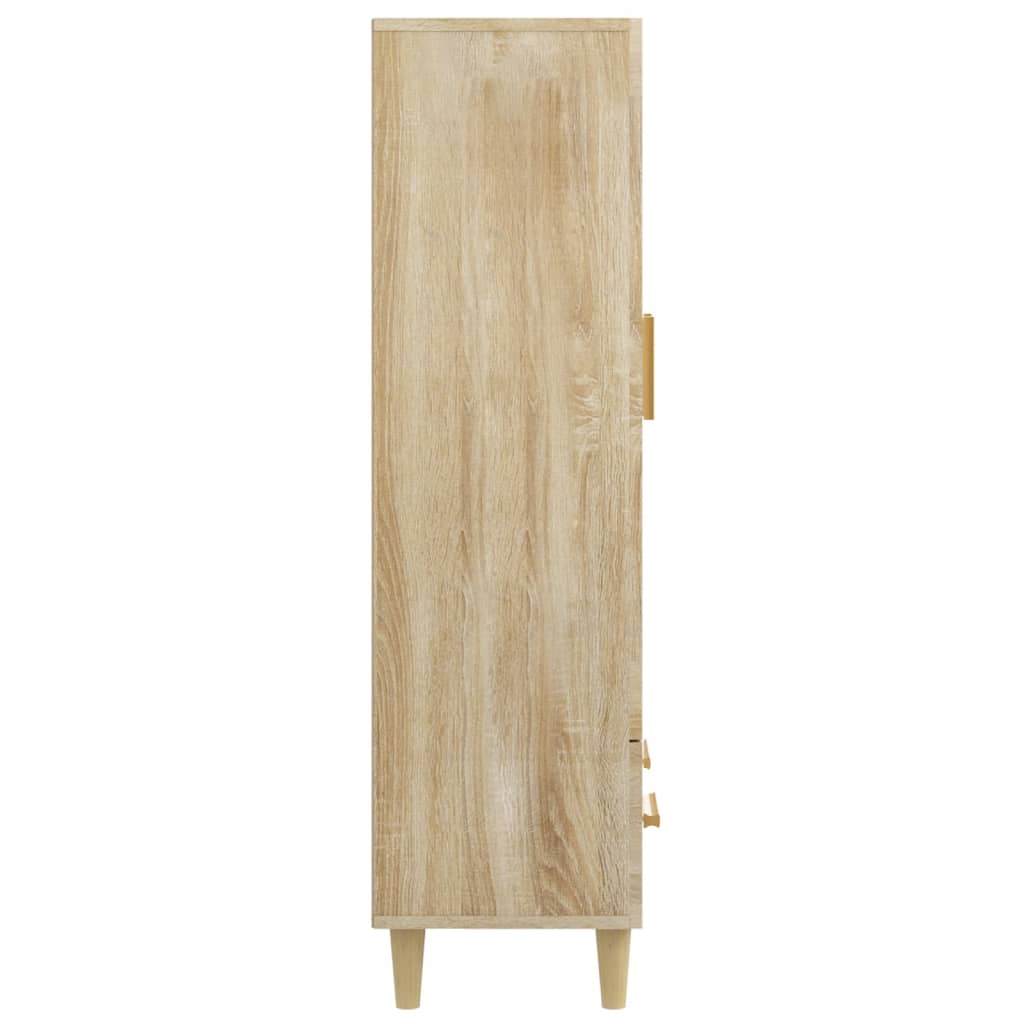 Meuble haut 70x31x115 cm en bois travaillé