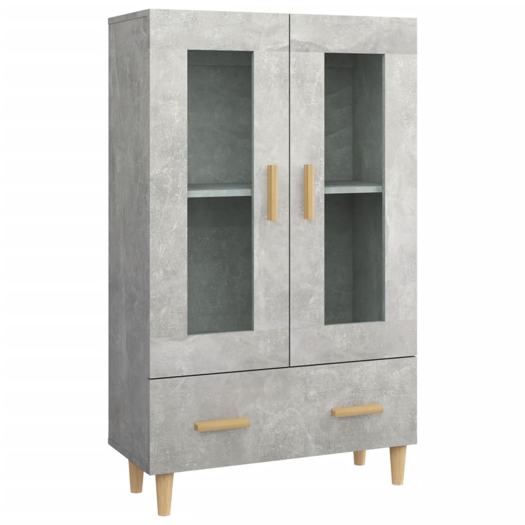 Meuble haut 70x31x115 cm en bois travaillé