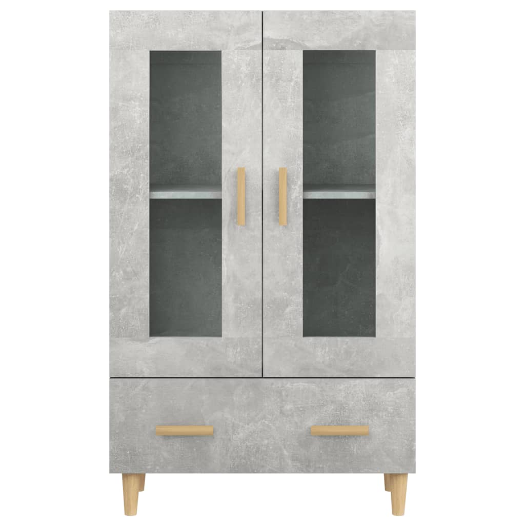 Meuble haut 70x31x115 cm en bois travaillé