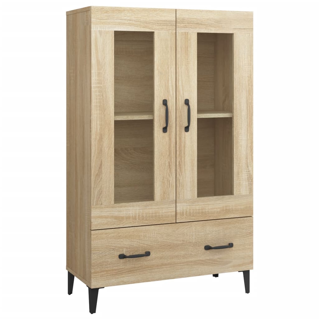 Meuble haut 70x31x115 cm en bois travaillé