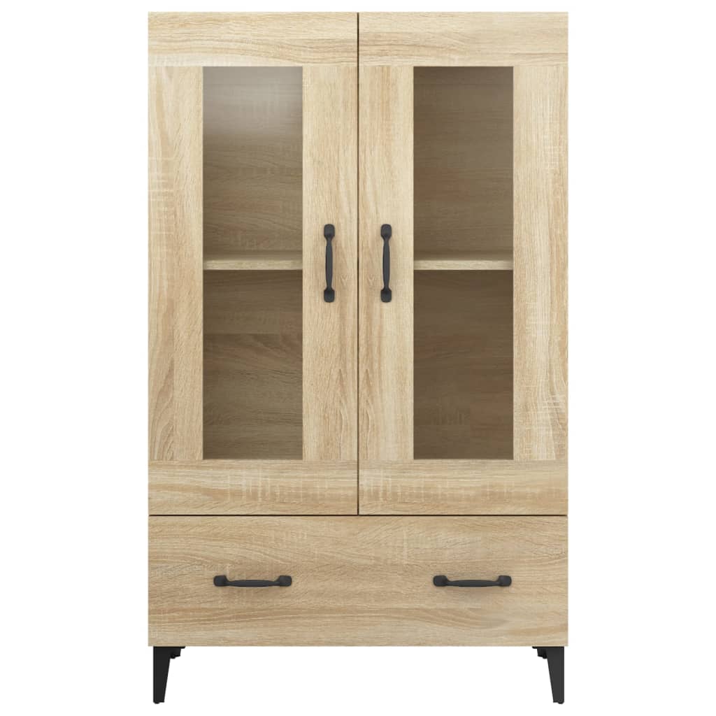 Meuble haut 70x31x115 cm en bois travaillé