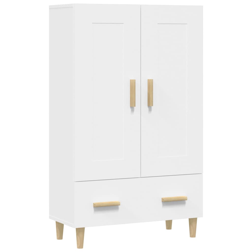 Meuble haut 70x31x115 cm en bois travaillé