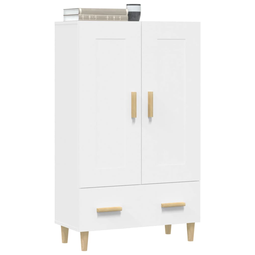 Meuble haut 70x31x115 cm en bois travaillé