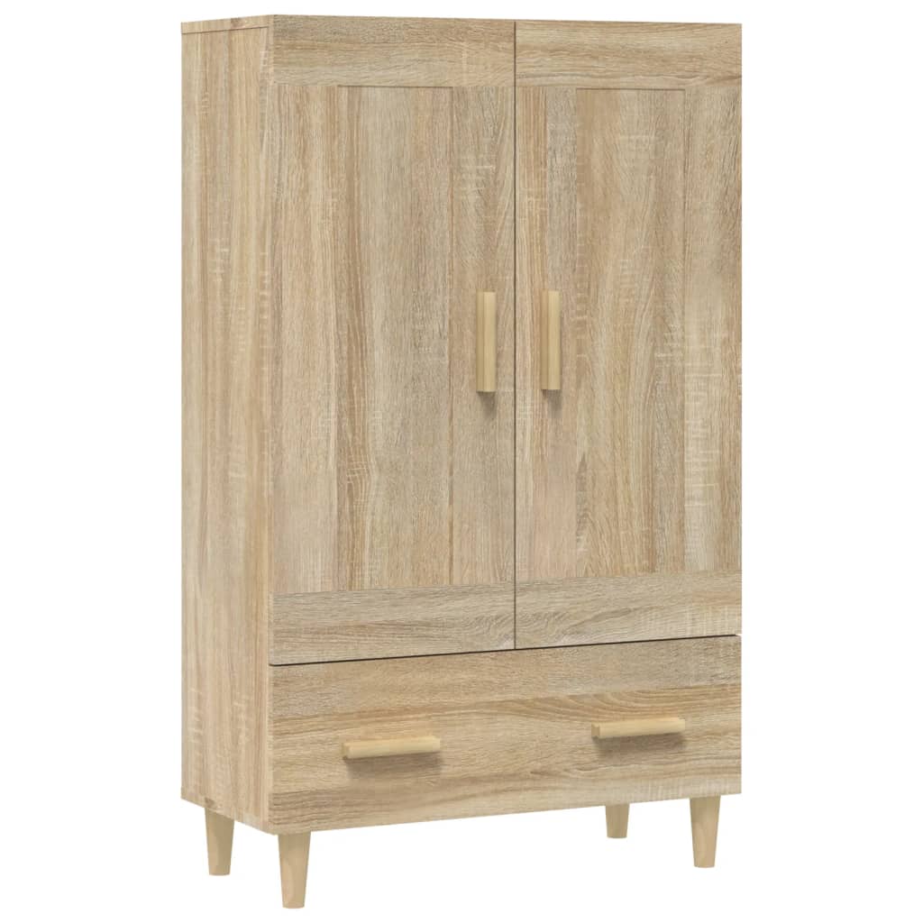 Meuble haut 70x31x115 cm en bois travaillé