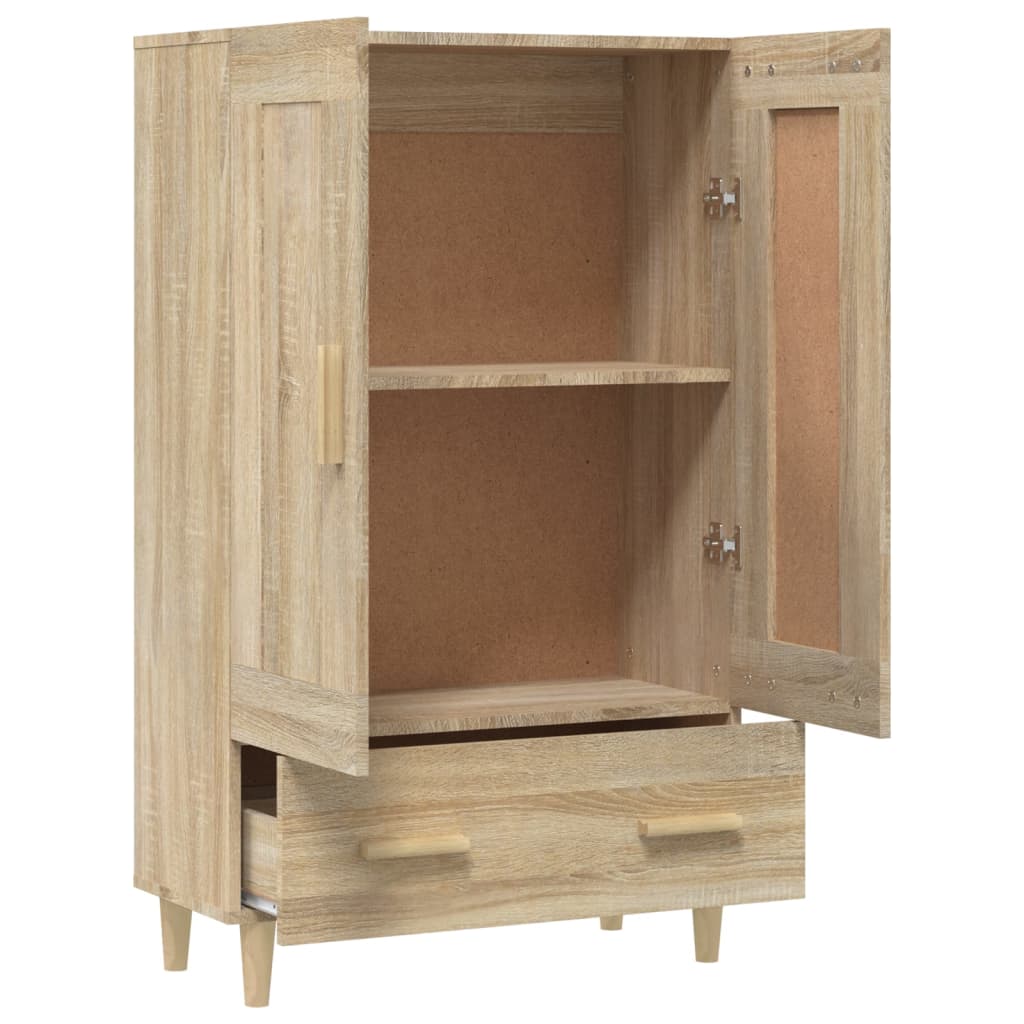 Meuble haut 70x31x115 cm en bois travaillé