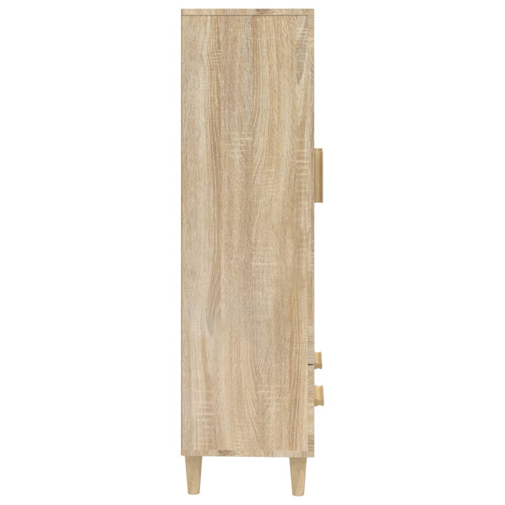 Hoge kast 70x31x115 cm bewerkt hout