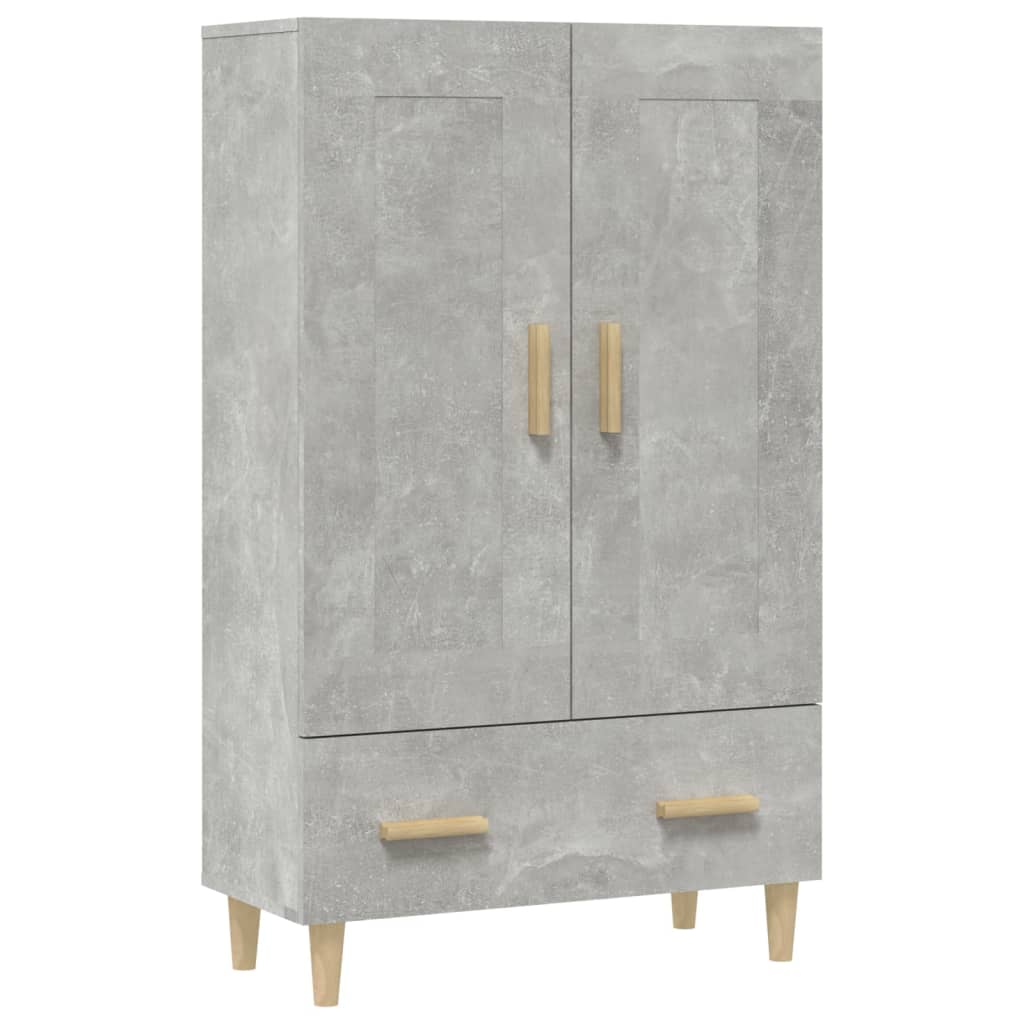 Meuble haut 70x31x115 cm en bois travaillé